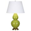 Настольная лампа Robert Abbey Double Gourd 19" Table Lamp Apple/Antique Brass