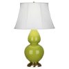 Настольная лампа Robert Abbey Double Gourd 19" Table Lamp Apple/Antique Brass