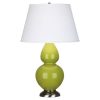 Настольная лампа Robert Abbey Double Gourd 19" Table Lamp Apple/Antique Silver