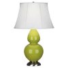 Настольная лампа Robert Abbey Double Gourd 19" Table Lamp Apple/Antique Silver