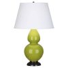 Настольная лампа Robert Abbey Double Gourd 19" Table Lamp Apple/Bronze