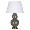 Настольная лампа Robert Abbey Double Gourd 19" Table Lamp Ash/Antique Brass