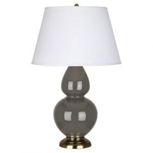 Настольная лампа Robert Abbey Double Gourd 19" Table Lamp Ash/Antique Brass