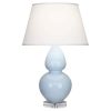 Настольная лампа Robert Abbey Double Gourd 19" Table Lamp Baby Blue/Lucite
