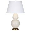 Настольная лампа Robert Abbey Double Gourd 19" Table Lamp Bone/Antique Brass