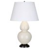 Настольная лампа Robert Abbey Double Gourd 19" Table Lamp Bone/Bronze
