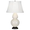 Настольная лампа Robert Abbey Double Gourd 19" Table Lamp Bone/Bronze