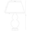 Настольная лампа Robert Abbey Double Gourd 19" Table Lamp Brown Tea/Bronze