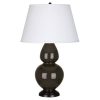 Настольная лампа Robert Abbey Double Gourd 19" Table Lamp Brown Tea/Bronze