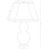 Настольная лампа Robert Abbey Double Gourd 19" Table Lamp Brown Tea/Bronze