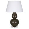 Настольная лампа Robert Abbey Double Gourd 19" Table Lamp Brown Tea/Lucite