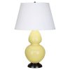 Настольная лампа Robert Abbey Double Gourd 19" Table Lamp Butter/Bronze