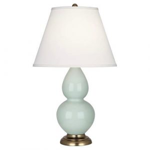 Настольная лампа Robert Abbey Double Gourd 19" Table Lamp Celadon/Antique Brass