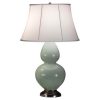 Настольная лампа Robert Abbey Double Gourd 19" Table Lamp Celadon/Antique Silver
