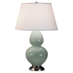 Настольная лампа Robert Abbey Double Gourd 19" Table Lamp Celadon/Antique Silver