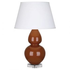 Настольная лампа Robert Abbey Double Gourd 19" Table Lamp Cinnamon/Lucite