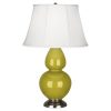 Настольная лампа Robert Abbey Double Gourd 19" Table Lamp Citron/Antique Silver