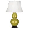 Настольная лампа Robert Abbey Double Gourd 19" Table Lamp Citron/Bronze