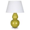 Настольная лампа Robert Abbey Double Gourd 19" Table Lamp Citron/Lucite