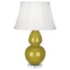 Настольная лампа Robert Abbey Double Gourd 19" Table Lamp Citron/Lucite