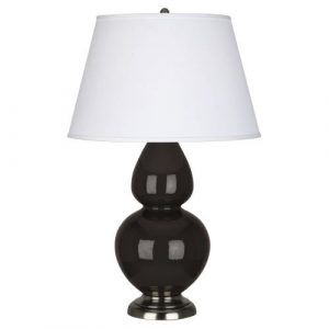 Настольная лампа Robert Abbey Double Gourd 19" Table Lamp Coffee/Antique Silver