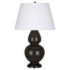 Настольная лампа Robert Abbey Double Gourd 19" Table Lamp Coffee/Bronze