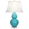Настольная лампа Robert Abbey Double Gourd 19" Table Lamp Egg Blue/Lucite
