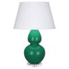 Настольная лампа Robert Abbey Double Gourd 19" Table Lamp Emerald/Lucite