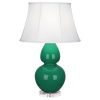 Настольная лампа Robert Abbey Double Gourd 19" Table Lamp Emerald/Lucite