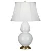 Настольная лампа Robert Abbey Double Gourd 19" Table Lamp Lily/Antique Brass