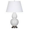 Настольная лампа Robert Abbey Double Gourd 19" Table Lamp Lily/Antique Silver