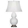 Настольная лампа Robert Abbey Double Gourd 19" Table Lamp Lily/Antique Silver