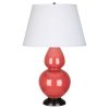 Настольная лампа Robert Abbey Double Gourd 19" Table Lamp Melon/Bronze