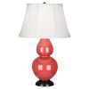 Настольная лампа Robert Abbey Double Gourd 19" Table Lamp Melon/Bronze
