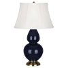 Настольная лампа Robert Abbey Double Gourd 19" Table Lamp Midnight Blue/Antique Brass