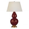 Настольная лампа Robert Abbey Double Gourd 19" Table Lamp Oxblood/Antique Brass