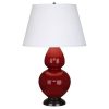 Настольная лампа Robert Abbey Double Gourd 19" Table Lamp Oxblood/Bronze