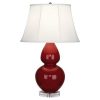 Настольная лампа Robert Abbey Double Gourd 19" Table Lamp Oxblood/Lucite