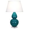 Настольная лампа Robert Abbey Double Gourd 19" Table Lamp Peacock/Lucite