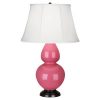 Настольная лампа Robert Abbey Double Gourd 19" Table Lamp Pink/Bronze