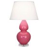 Настольная лампа Robert Abbey Double Gourd 19" Table Lamp Pink/Lucite