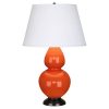 Настольная лампа Robert Abbey Double Gourd 19" Table Lamp Pumpkin/Bronze