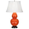 Настольная лампа Robert Abbey Double Gourd 19" Table Lamp Pumpkin/Bronze