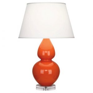 Настольная лампа Robert Abbey Double Gourd 19" Table Lamp Pumpkin/Lucite
