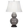 Настольная лампа Robert Abbey Double Gourd 19" Table Lamp Smokey Taupe/Bronze