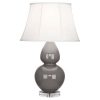 Настольная лампа Robert Abbey Double Gourd 19" Table Lamp Smokey Taupe/Lucite