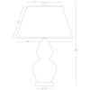 Настольная лампа Robert Abbey Double Gourd 19" Table Lamp Sunset/Lucite