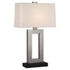 Настольная лампа Robert Abbey Doughnut 18" Table Lamp Antique Silver