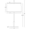 Настольная лампа Robert Abbey Echo 17" Table Lamp Stainless Steel