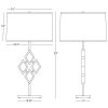 Настольная лампа Robert Abbey Edward Table Lamp Brass/Black